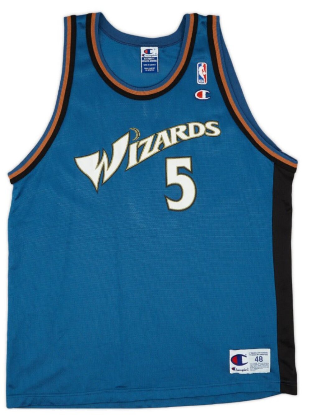 Vintage 90s Champion NBA Washington Wizards Juwan Howard #5 Jersey - Size 48